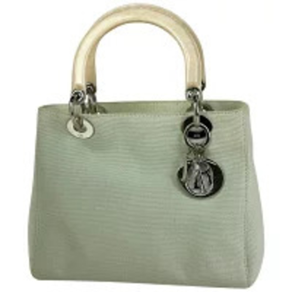 Christian Dior Lady handbag canvas green